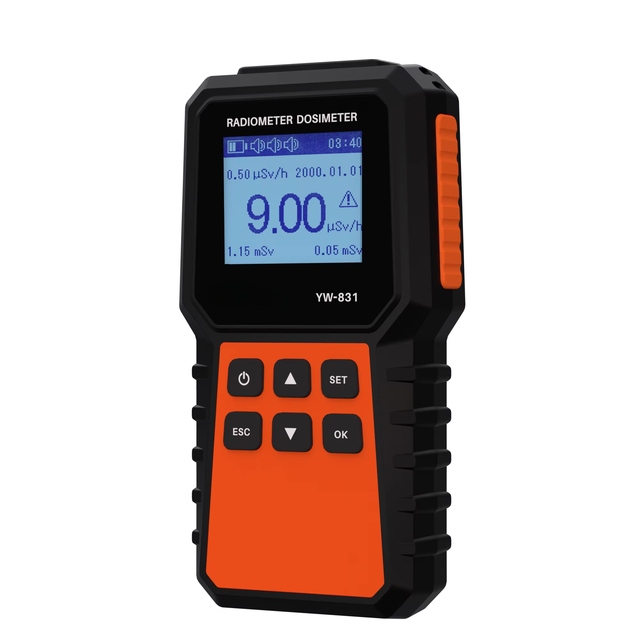 YW-831 High Accuracy Digital Radiation Monitor Handheld Geiger Counter with Dose Alarm