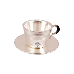 Tasse à thé plaqué argent, pour vente, fabrication de produit de haute qualité, fabriqué en inde,