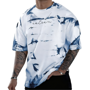 Camiseta de manga corta para hombre, personalizada, a cuadros, transpirable, de punto, formal, con estampado, para verano, venta al por mayor, personalización OEM. - Product Image 1