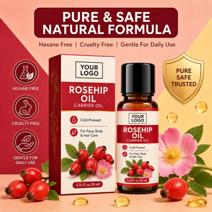 Aceite Multiusos de Rosa Mosqueta Natural para el Cuidado del Cuerpo, Rostro y Cabello, Hidrata, Repara el Cabello Seco y Suaviza la Piel Áspera - Product Image 3