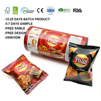 Film d'emballage alimentaire imprimé sur mesure, film plastique laminé, emballage flexible en rouleau, film automatique pour sachet, rouleau de film