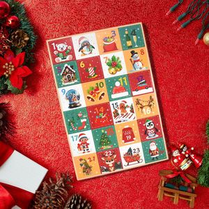 Caja de Regalo con Calendario de Adviento Navideño, Galletas, Dulces, Caja de Embalaje para Galletas, Cajas de Papel Sorpresa Misteriosas para Hacer Manualidades - Product Image 2