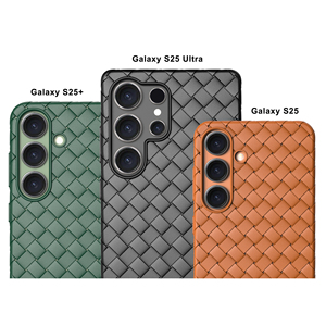 Étui de téléphone en TPU souple à motif tissé pour <span class=keywords><strong>Samsung</strong></span> <span class=keywords><strong>Galaxy</strong></span> S26 Ultra S25 Ultra S25 Plus, matériau recyclé, coque antichoc - Product Image 2