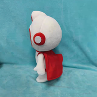 Peluche Astronaute Personnalisée UYEAH CE en Coton PP Doux, Mignonne Poupée Astronaute Héroïque Blanche avec Cape Rouge