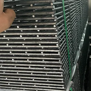 Anping County Galvanized Painted 868 / 656 Wire Double Rod Mat Fences