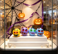 TPR Halloween Hundegesicht-Wechselball Halloween Squishy Hundegesicht-Wechselspielzeug Langsam Zurückfederndes Squishy Stressabbau-Quetschspielzeug