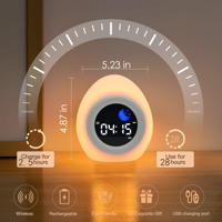 Machine à sons de sommeil de vente directe d'usine Réveil léger pour enfants avec horloge tactile Sun Star avec veilleuse