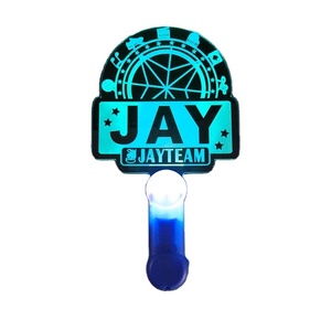 Acrylique Imprimé Par Logo Adapté Aux Besoins du client LED Acclamations <span class=keywords><strong>Color</strong></span>é Concert Conduit Bâton Lumineux - Product Image 1
