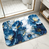 Tapis de porte en boue de diatomée super absorbant, à séchage rapide, antidérapant, imprimé sur mesure, tapis décoratif pour l'entrée de la maison, la cuisine