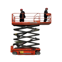 Bester Preis Elektrische 6m 8m 10m Hubarbeitsbühne Mobile Scherenhebebühne 320kg Tragfähigkeit Stahl für Lager