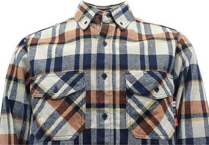 Mùa thu ấm FR quần áo nfpa2112 en11612 FRC công nghiệp làm việc Áo sơ mi chống cháy 9.5oz ARC an toàn chống cháy flannel - Product Image 4