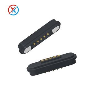 Conector magnético chapado en oro de 5 pines 12V2A 5V2A cargador macho y hembra conector pin POGO - Product Image 1