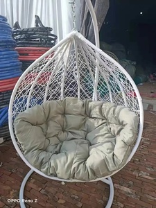 Giardino nordico moderno mobili da <span class=keywords><strong>esterno</strong></span> casa cesto per interni sedia a dondolo per adulti pigro <span class=keywords><strong>divano</strong></span> in Rattan cesto uovo dondolo sedia a dondolo - Product Image 4