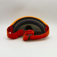 Lunettes de ski à monture super large européenne et américaine pour hommes et femmes, protection des yeux en filet rouge avec lentille coupe-vent, RD-1186 tendance