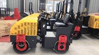 Mini-compacteur routier hydraulique à tambour unique vibratoire de 1 tonne
