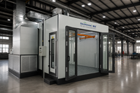 Cabine de peinture automobile électrique à éclairage infrarouge LED, panneau sandwich en acier coloré de 0,5 mm, cuisson à 80°C, 380V 50Hz, peinture haute efficacité
