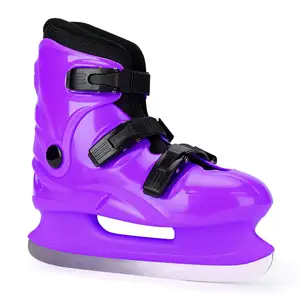 Wholesale Stainless Steel Blade Rental Ice Skates Shoes Ice Hockey Skating Shoes For Kids Adults