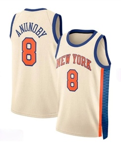 Vente en gros de vêtements pour hommes de haute qualité New <span class=keywords><strong>York</strong></span> # 11 Brunson # 32 communes # Maillot de basket-ball 8 ANUNOBY Maillots personnalisables avec logo - Product Image 5