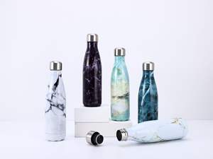 Fabricant de bouteilles isothermes personnalisées OEM Camping en plein air Froid Bouteille d'eau en acier inoxydable 316 Vente en gros En stock - Product Image 4