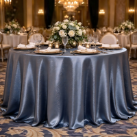 Nappe élégante en jacquard, tissu imperméable, housse de table ronde, vente en gros pour mariage, fête, restaurant, usage domestique
