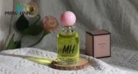 Emballage personnalisé en verre, flacon de parfum vide avec boîte, conteneur cosmétique pour parfum, logo imprimé en soie