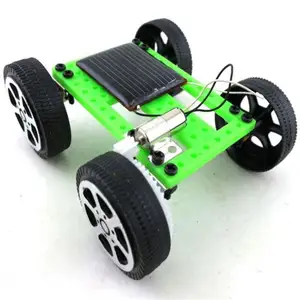 assembly Mini Funny Solar Powered Toy Solar DIY Gadget Car Mini Puzzle IQ Educational Toy DiY Robot Car