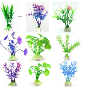 モダンスタイルシミュレーション水槽工場直販プラスチック人工花装飾魚タンク用 - Product Image 5