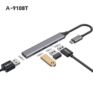 便携式C型到USB 3.0/2.0集线器转换器有现货