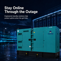 Groupe électrogène diesel silencieux 400 kVA, groupe électrogène diesel silencieux industriel à refroidissement par eau avec système de démarrage automatique ATS