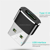 Offres Spéciales 2pack en Alliage d'aluminium USB A MÂLE À USB C FEMELLE Adaptateur Pour Téléphone intelligent portable de charge transfert sync connecteur
