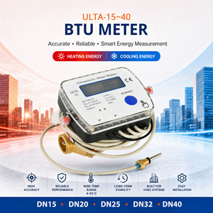 Medidor de BTU de Latón DN15 con Salida de Pulso para HVAC, Medidor Térmico Ultrasónico para Calefacción y Refrigeración <span class=keywords><strong>Municipal</strong></span> - Product Image 3