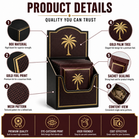 Boîte de présentation extérieure personnalisée imprimée avec sachet individuel en Mylar pour emballage de tabac à feuilles vieillies