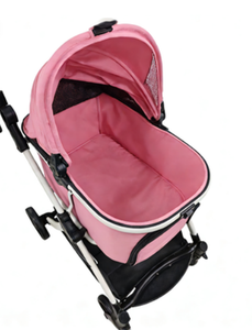 200 लक्जरी कुत्ते ट्रॉली ऑल-इन-वन तह 4-व्हील हल्के वाटरप्रूफ आरामदायक आउटडोर स्टलर पोर्टेबल डॉग वाहक - Product Image 4