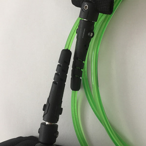 Laisse de planche à pagaie 5,5 mm en TPU vert, boucle à double anneau élastique, capacité de charge de 19 kg, design minimaliste unisexe, 12 ans et plus - Product Image 3