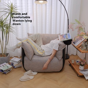 GEDO medio stile <span class=keywords><strong>antico</strong></span> divano singolo originale scandinavo luce retrò colore creativo corrispondente soggiorno pigro spugna un posto - Product Image 4