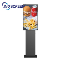Écran publicitaire numérique extérieur INGSCREEN 3000 Nits de luminosité avec système de refroidissement par air, étanche IP66, anti-poussière, écran LCD