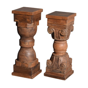 Mesa auxiliar pulida vintage de madera maciza, pieza bellamente hecha a mano, herencia artística, mesa auxiliar de madera, precio a granel - Product Image 2