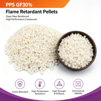 Granulés de plastique d'ingénierie PPS 30%GF30 haute résistance à la température, haute résistance, directement de l'usine, pour moulage par injection