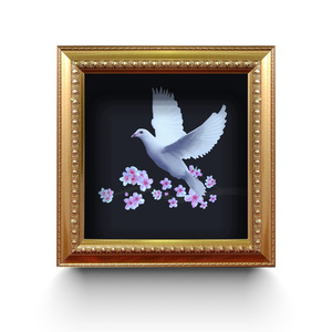 Ảnh chim bồ câu khung sang trọng đổi màu thành thật sự, ảo thuật sân khấu hai tầng, đạo cụ ảo thuật đổi hình kép, đồ chơi biểu diễn ảo thuật hài kịch - Product Image 6