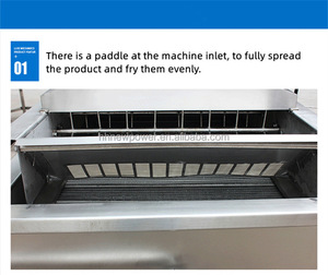 Convoyeur industriel grande ligne de friture de poisson pépite friteuse d'arachides de poulet machine friteuse continue machine - Product Image 4