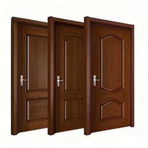 Modern Design Solid Wood <b>Polymer</b> Doors for Living Rooms, Waterproof Anti-Scratch Customizable Interior Door for Home & Apartment - Product Image 4