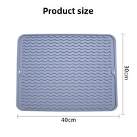 Premium Modern Silicone Tabletop Protector Hitze beständige rutsch feste Drainage matte für große Esszimmer Küchen geschirr Trocken matte Auto