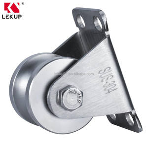 <span class=keywords><strong>Poulie</strong></span> fixe à gorge unique pour câble, roulement duplex, en acier inoxydable, pour système de levage mural - Product Image 5