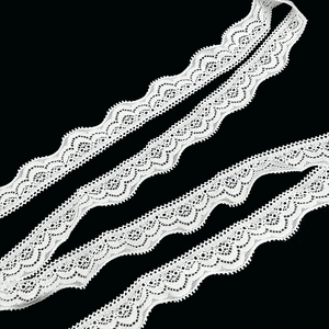 WH7613 <span class=keywords><strong>Pizzo</strong></span> Bianco Morbido al Tatto con Bordo Floreale Femminile per Abbigliamento Intimo <span class=keywords><strong>e</strong></span> Lingerie - Product Image 3