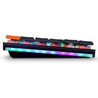 Clavier mécanique Motospeed BK75 Luxury Low Profile avec interrupteurs mécaniques BT TKL filaire USB-C pour jeux et bureau, 87 touches, rétroéclairage RGB