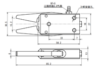 Pince de préhension pour moulage / Fixation pneumatique pour manipulateur