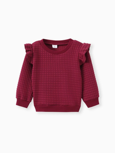Personnalisé Automne Hiver Enfants Filles Imprimé <span class=keywords><strong>Polaire</strong></span> En Peluche Top Vêtements Coton Rembourrage Bébé Pulls Chandails - Product Image 6