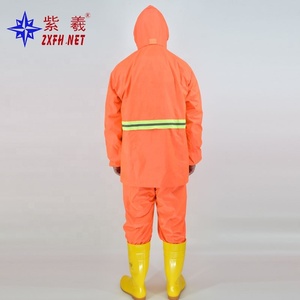 High Visibility Reflective PVC Rain Suit <strong>Waterproof</strong> <strong>Overalls</strong> With Zipper for Mining Work Disposable Work Coat - Product Image 4