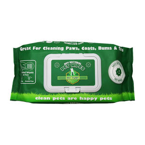 Lingettes nettoyantes pour animaux de compagnie avec <span class=keywords><strong>formule</strong></span> douce pour les soins de la peau des chiots - Product Image 1