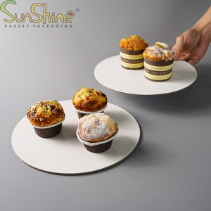 Plateaux à gâteau blancs de 3 mm avec logo personnalisé, plateaux à gâteau ronds de 12 pouces, vente en gros - Product Image 5